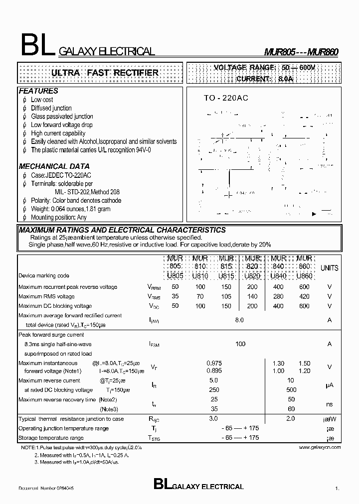 MUR805_4117136.PDF Datasheet