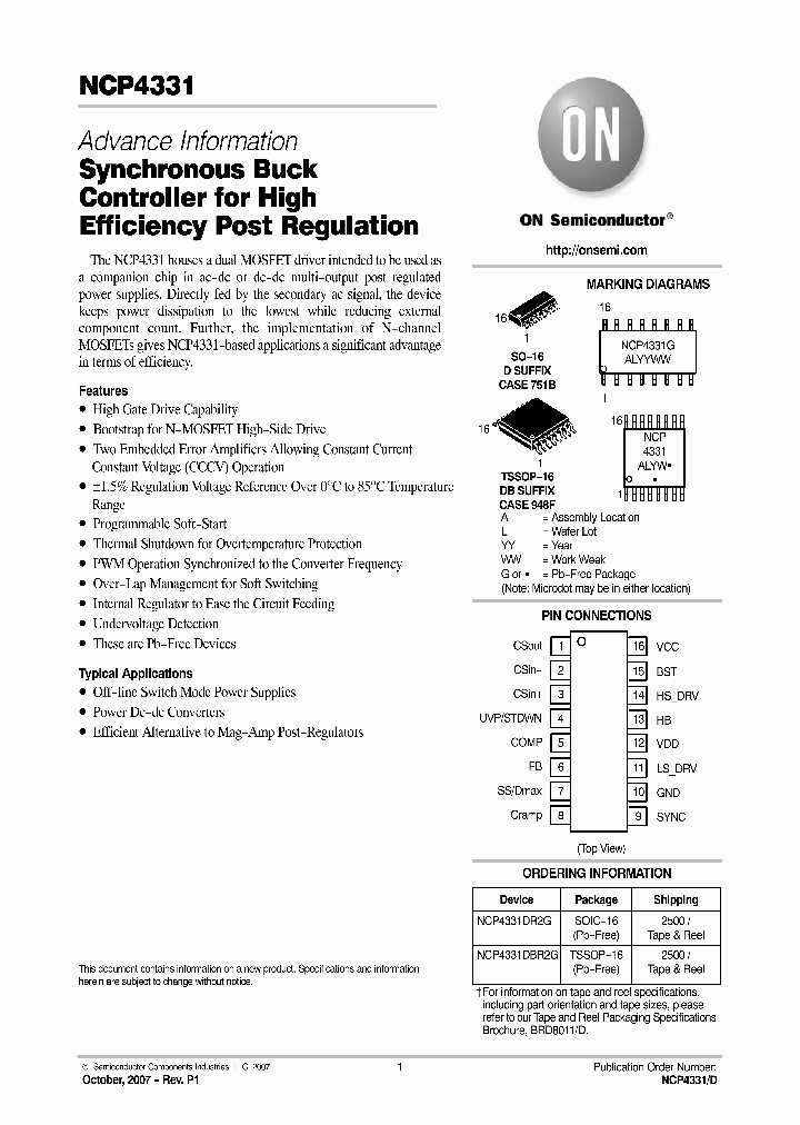 NCP4331DR2G_4132345.PDF Datasheet