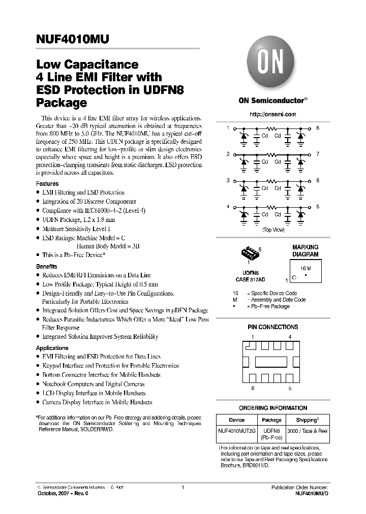 NUF4010MUT2G_4132342.PDF Datasheet