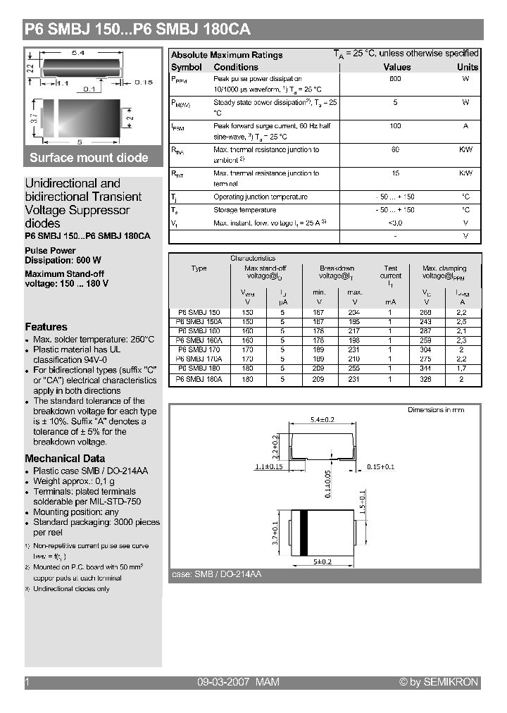 P6SMBJ15007_4123155.PDF Datasheet