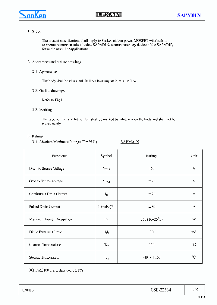 SAPM01N_4157783.PDF Datasheet