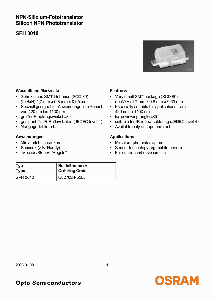 SFH3010_4130402.PDF Datasheet