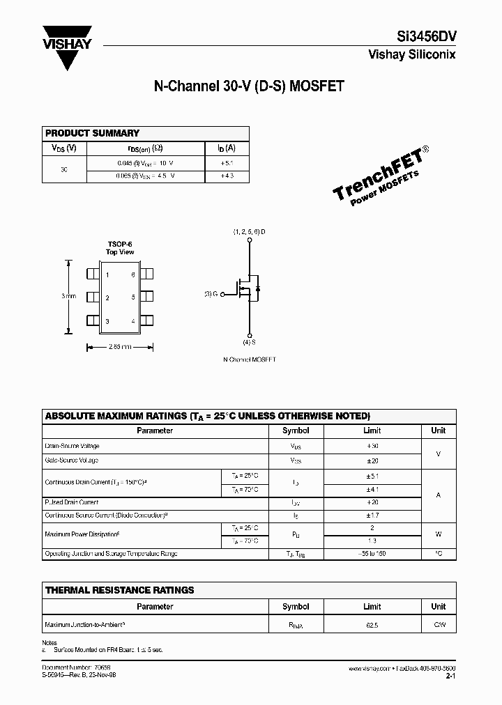 SI3456DV_4108642.PDF Datasheet