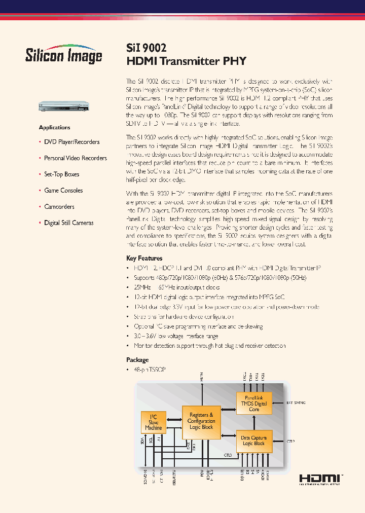 SII9002_4114928.PDF Datasheet