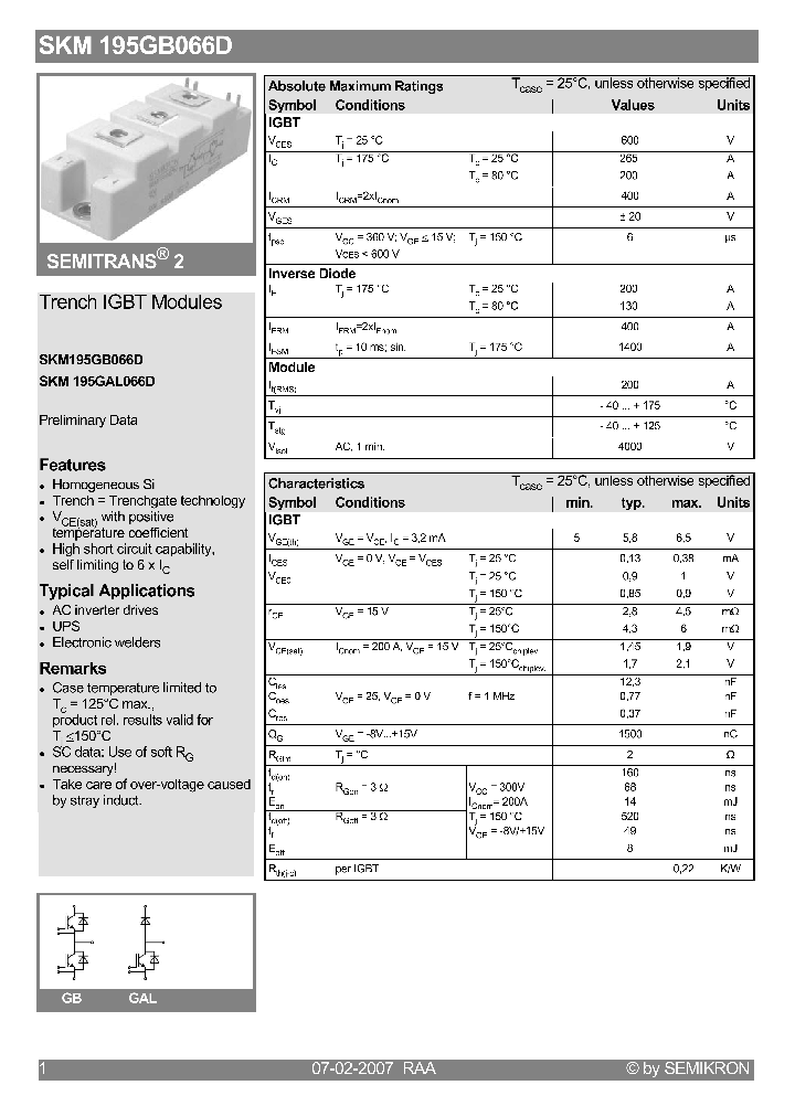 SKM195GB066D_4131614.PDF Datasheet