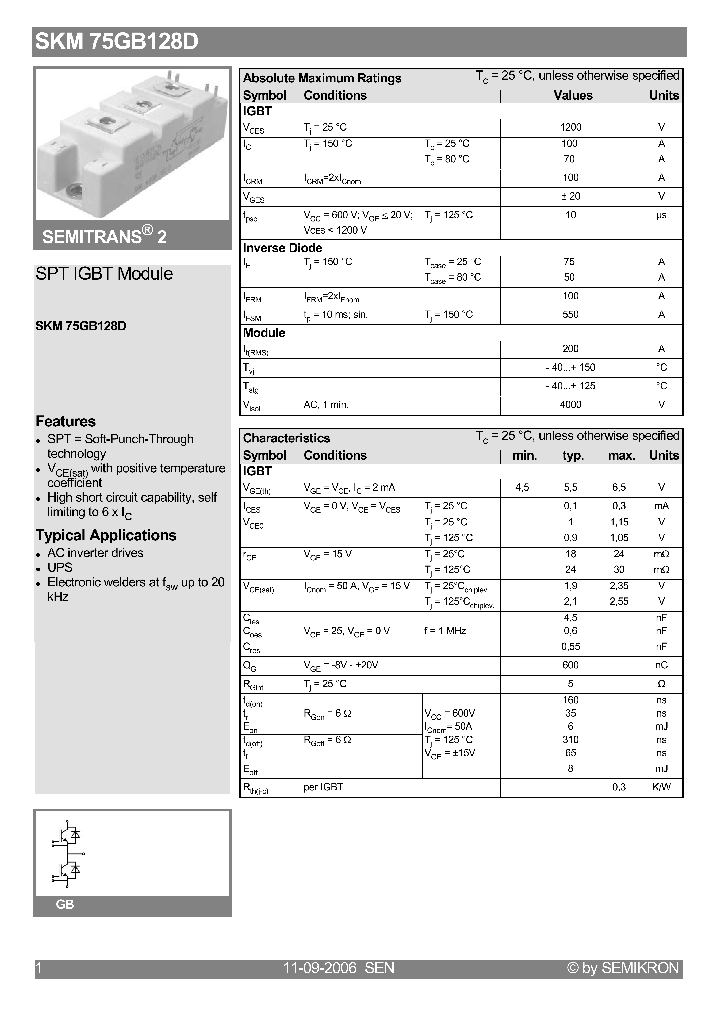 SKM75GB128D06_4131610.PDF Datasheet
