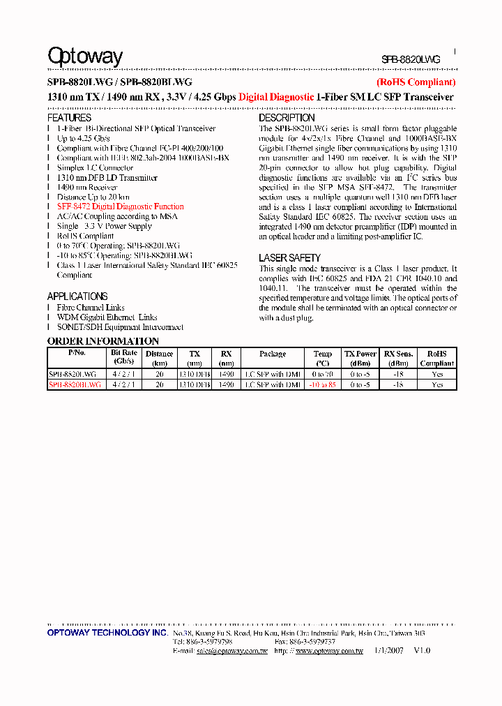 SPB-8820LWG_4117429.PDF Datasheet