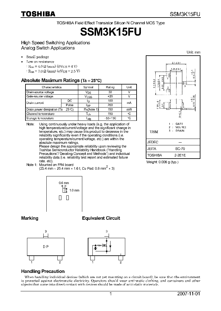 SSM3K15FU07_4124541.PDF Datasheet