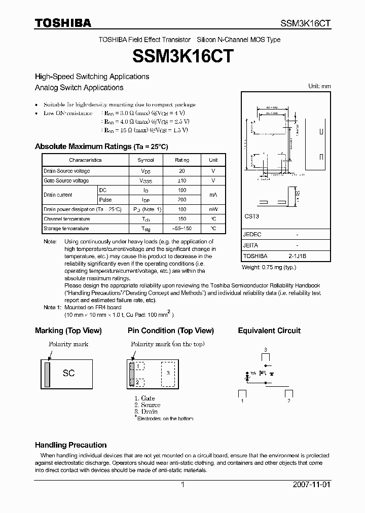 SSM3K16CT_4124537.PDF Datasheet