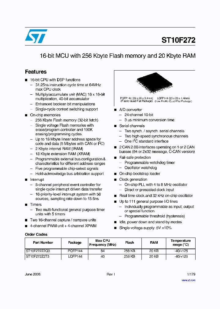 ST10F272_4102276.PDF Datasheet