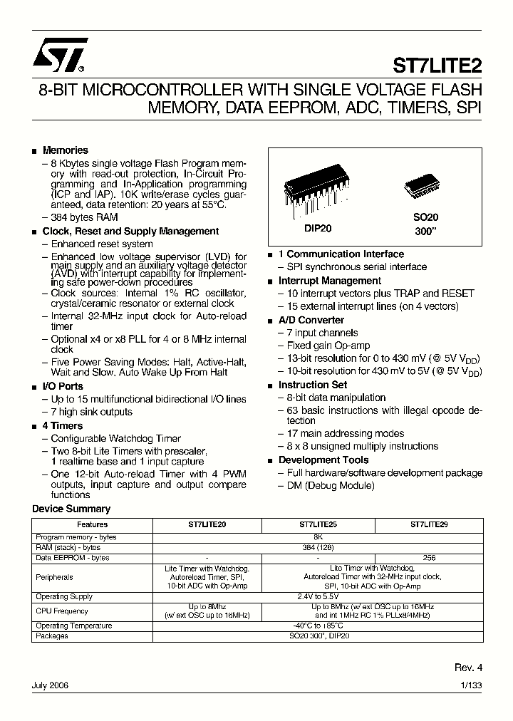ST7LITE206_4123542.PDF Datasheet