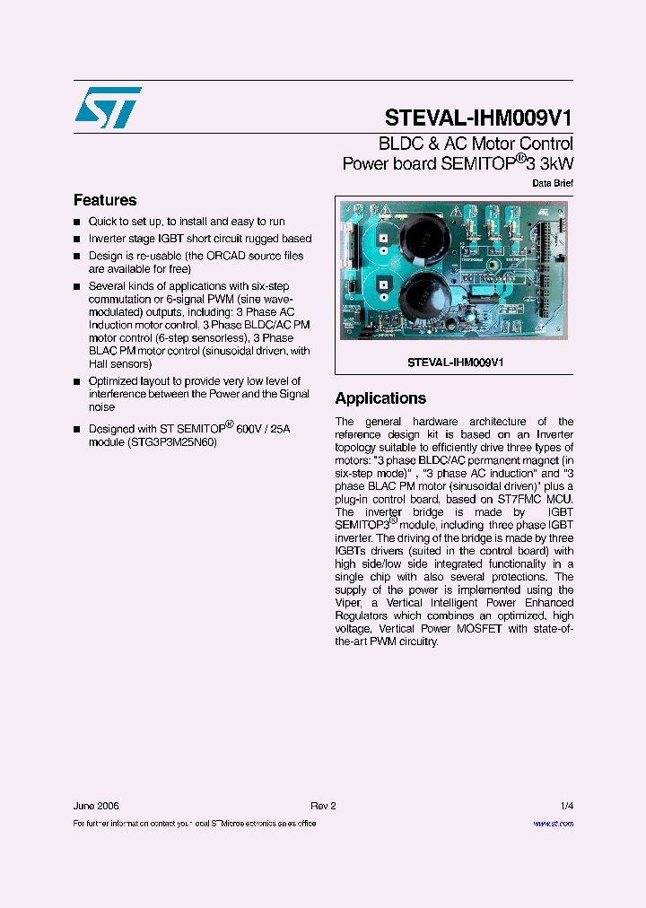 STEVAL-IHM009V1_4160190.PDF Datasheet
