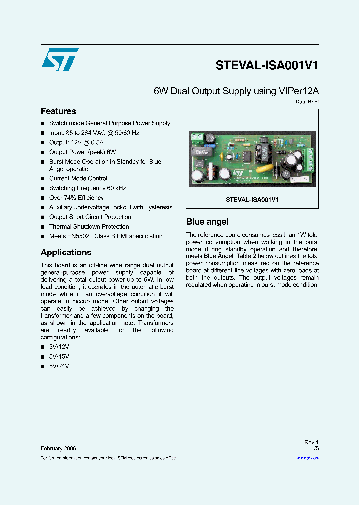 STEVAL-ISA001V1_4160193.PDF Datasheet