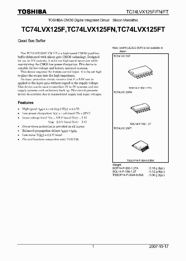 TC74LVX125F07_4133217.PDF Datasheet