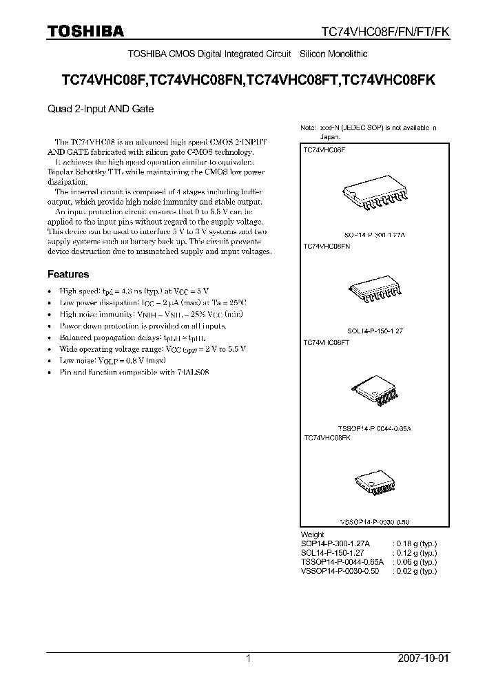 TC74VHC08F07_4132767.PDF Datasheet