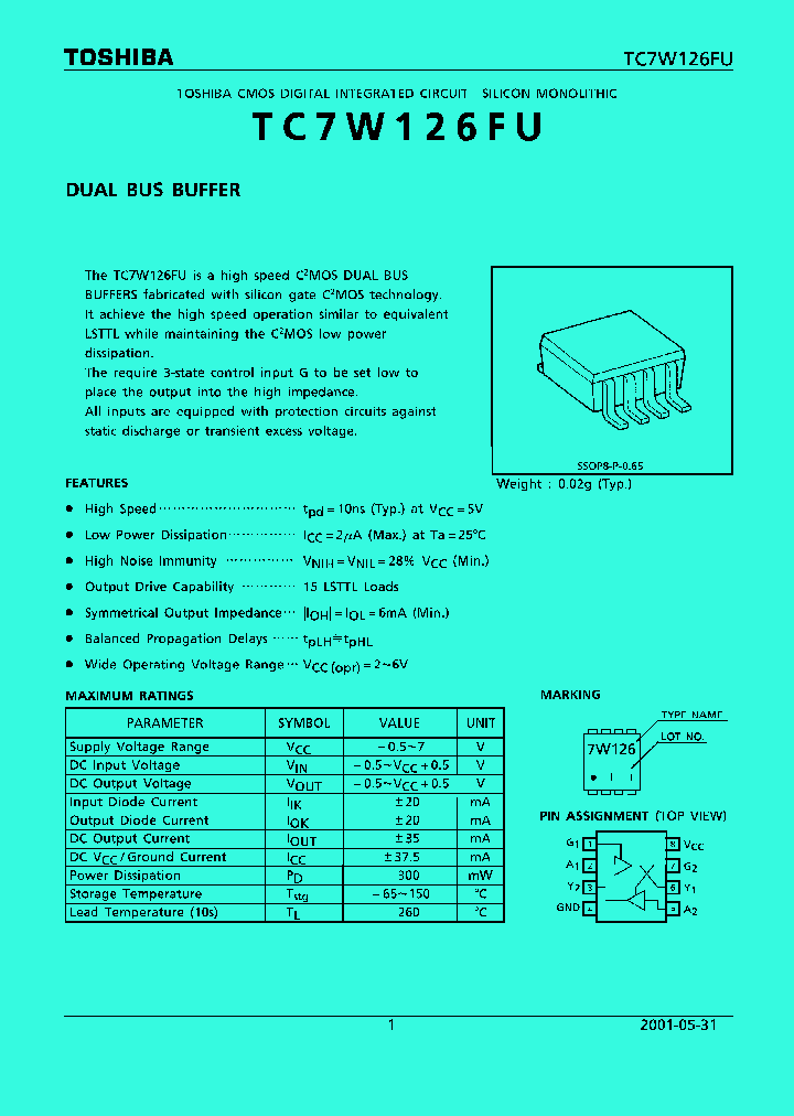 TC7W126FU01_4124713.PDF Datasheet