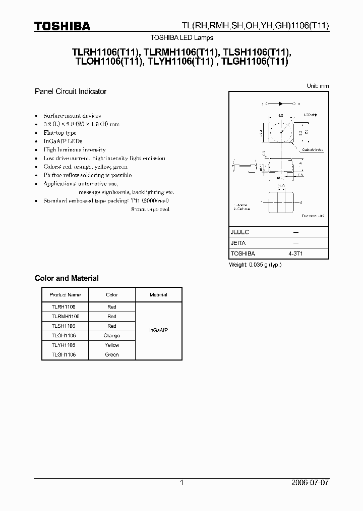 TLSH1106_4132186.PDF Datasheet