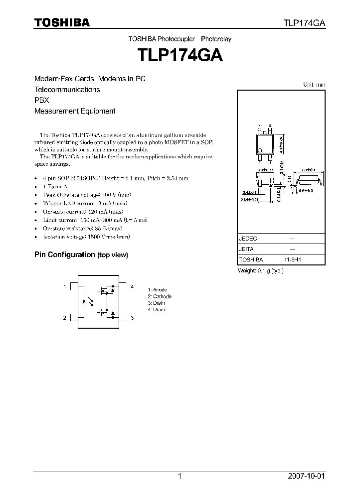 TLP174GA07_4131909.PDF Datasheet