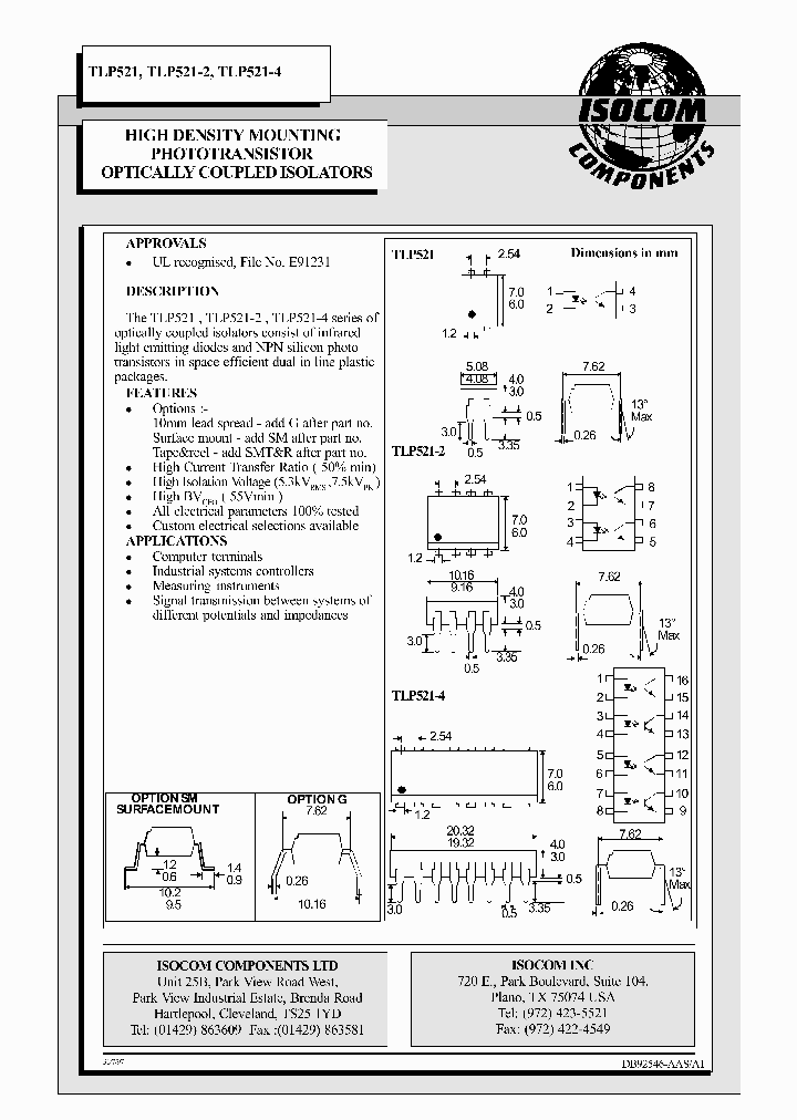 TLP521_4147711.PDF Datasheet