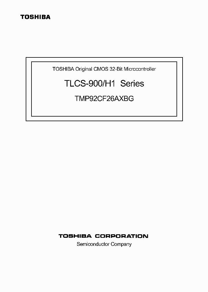 TMP92CF26AXBG_4126637.PDF Datasheet