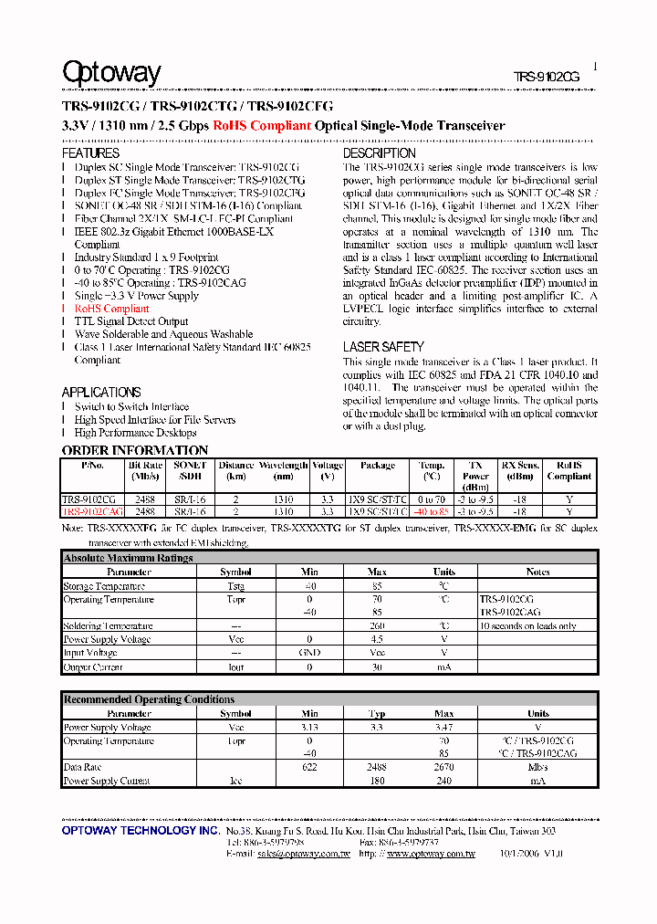 TRS-9102CAG_4128485.PDF Datasheet