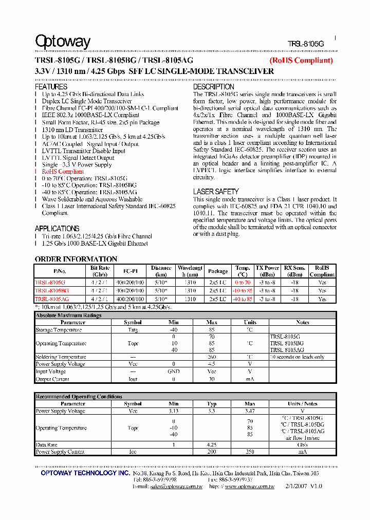 TRSL-8105AG_4128281.PDF Datasheet