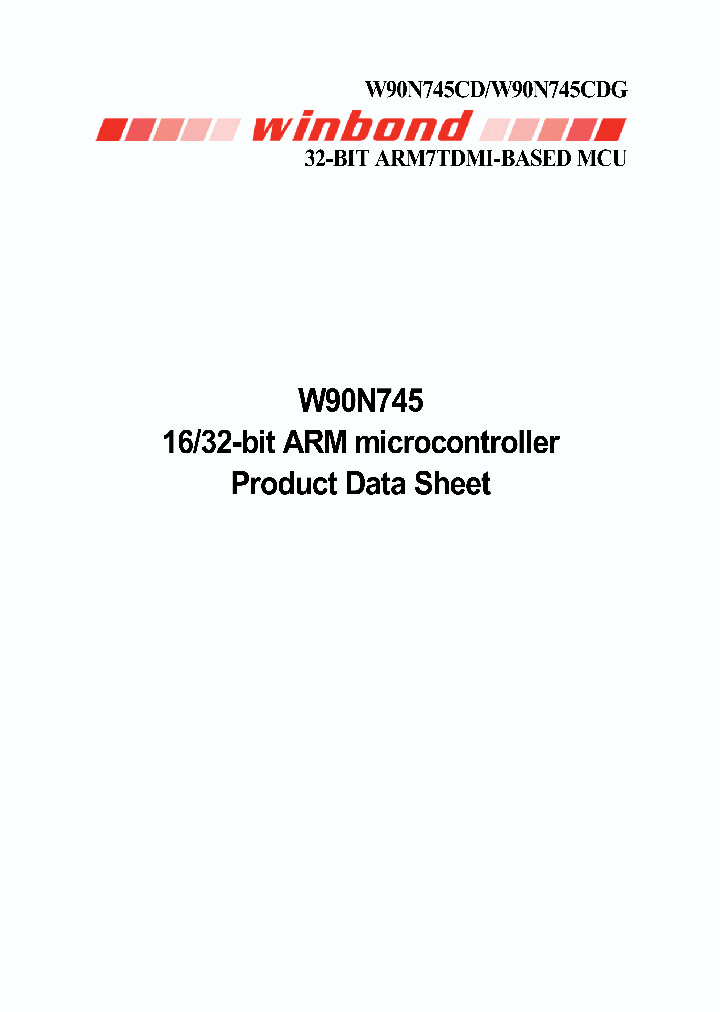 W90N745CD_4129610.PDF Datasheet