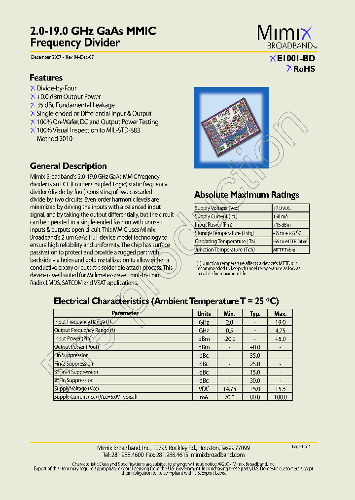 XE1001-BD_4143060.PDF Datasheet