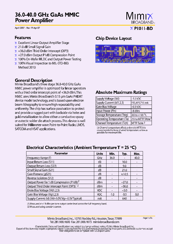 XP1011-BD-EV1_4141862.PDF Datasheet