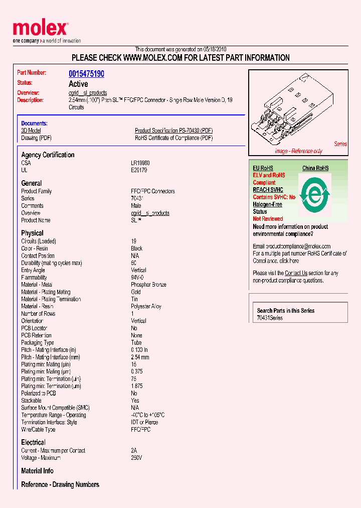 0015475190_4796679.PDF Datasheet