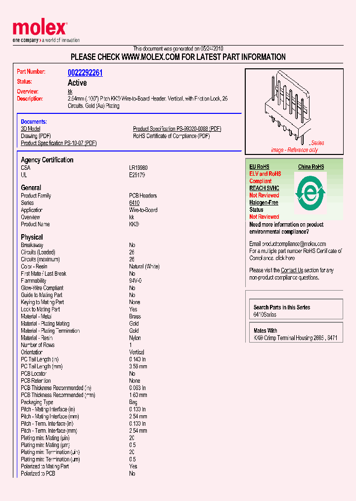 0022292261_4865250.PDF Datasheet