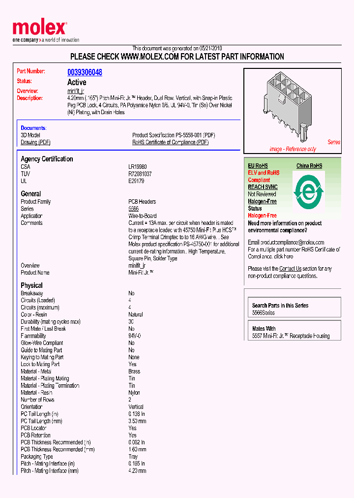 0039306048_4857228.PDF Datasheet