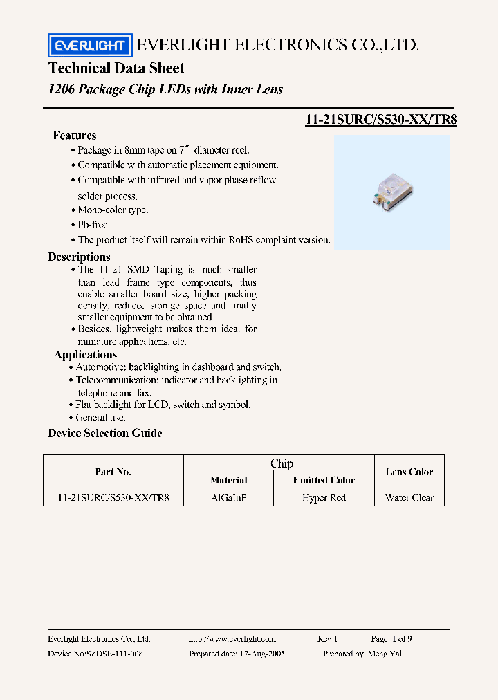 11-21SURC-S530-A2-TR8_4385345.PDF Datasheet