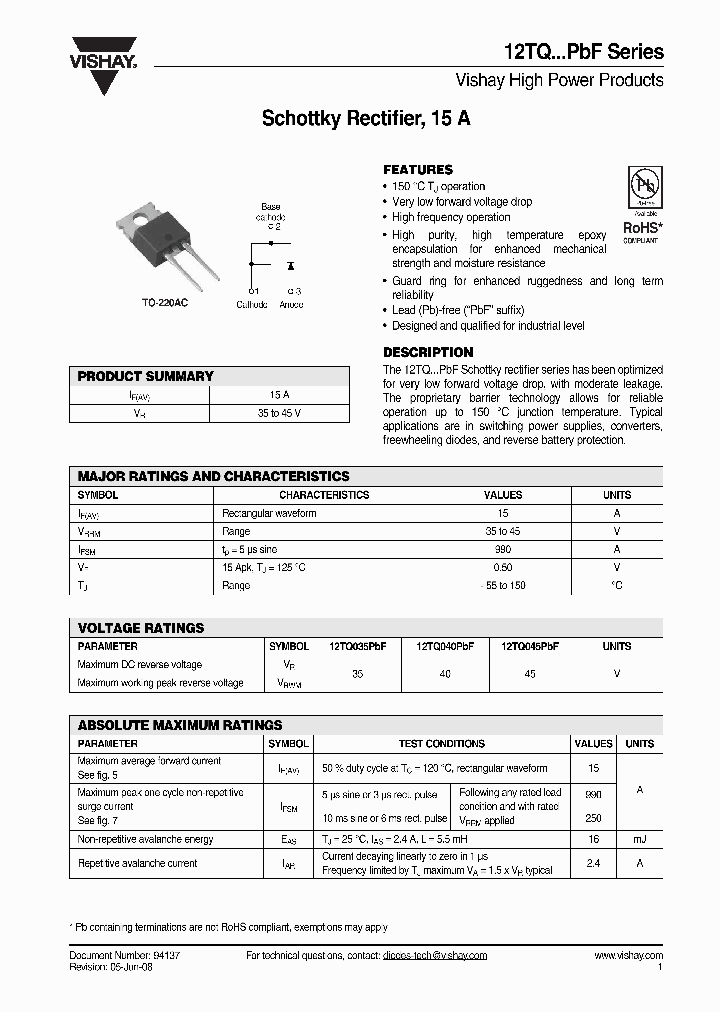 12TQPBF_4529897.PDF Datasheet