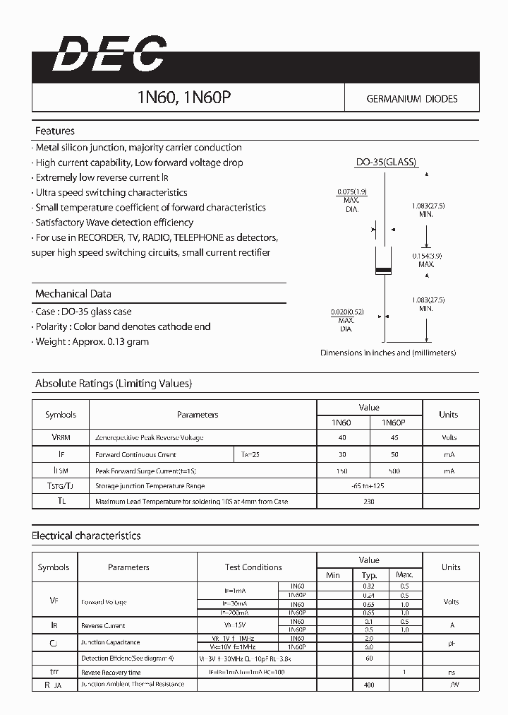 1N60_4209080.PDF Datasheet