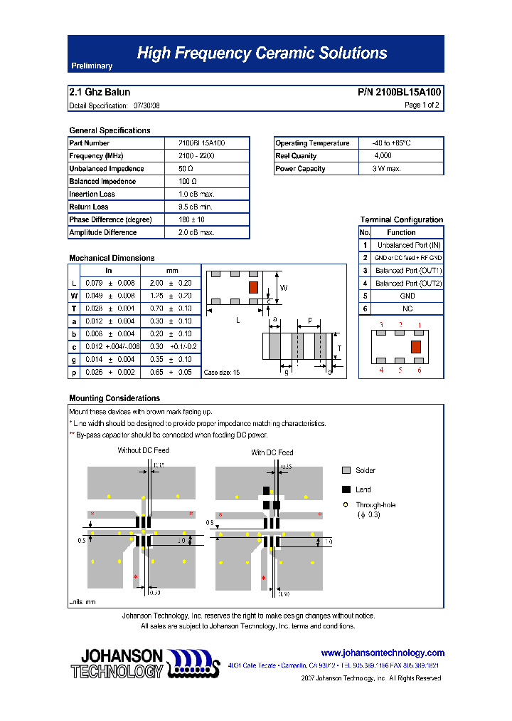 2100BL15A100_4727804.PDF Datasheet