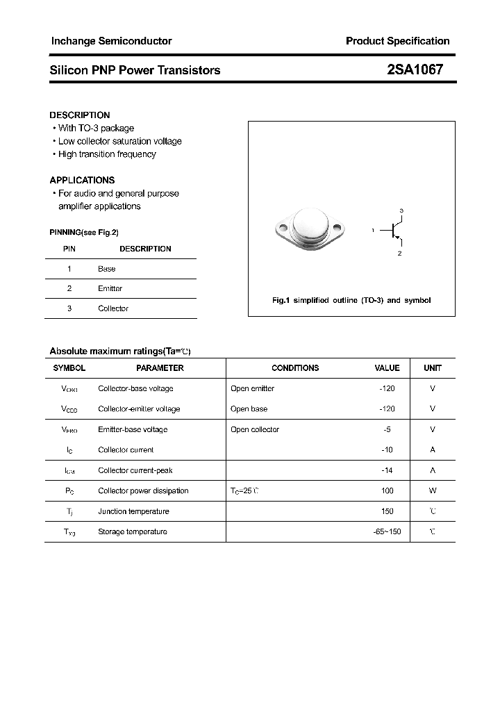 2SA1067_4305384.PDF Datasheet