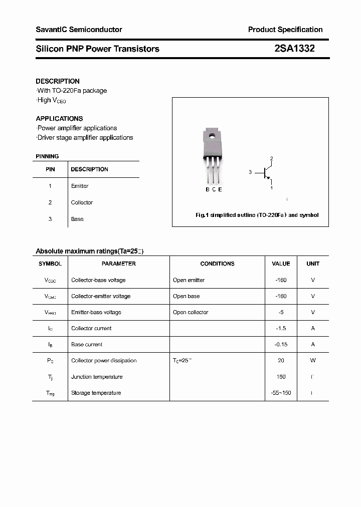 2SA1332_4373759.PDF Datasheet