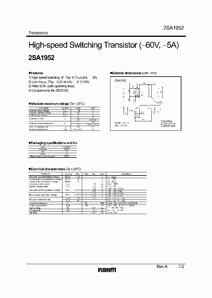 2SA19521_4391482.PDF Datasheet