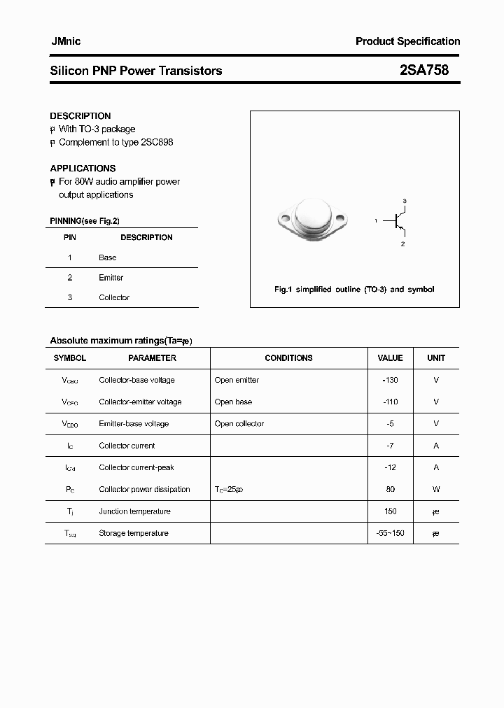 2SA758_4610817.PDF Datasheet