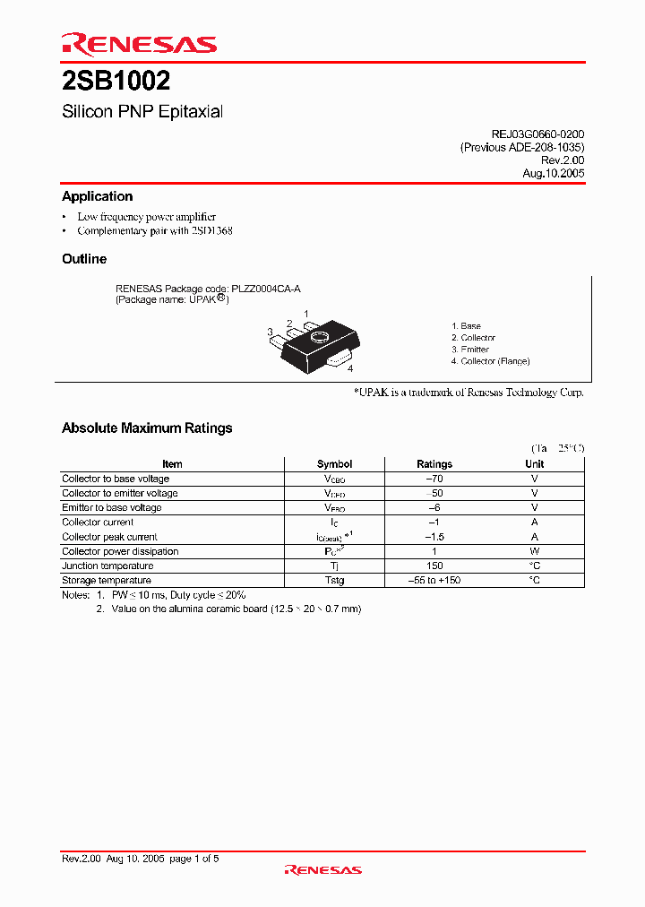 2SB1002_4257008.PDF Datasheet