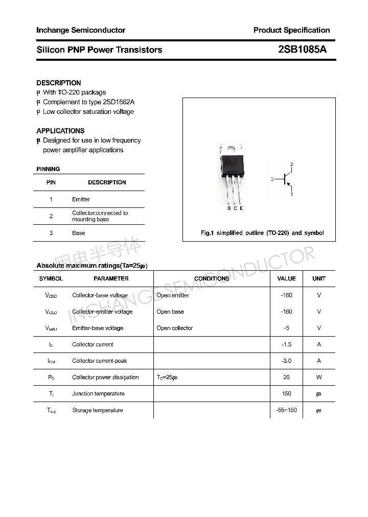 2SB1085A_4307210.PDF Datasheet