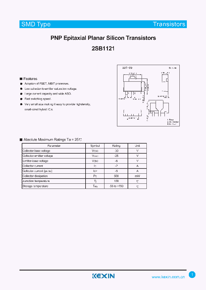 2SB1121_4312627.PDF Datasheet