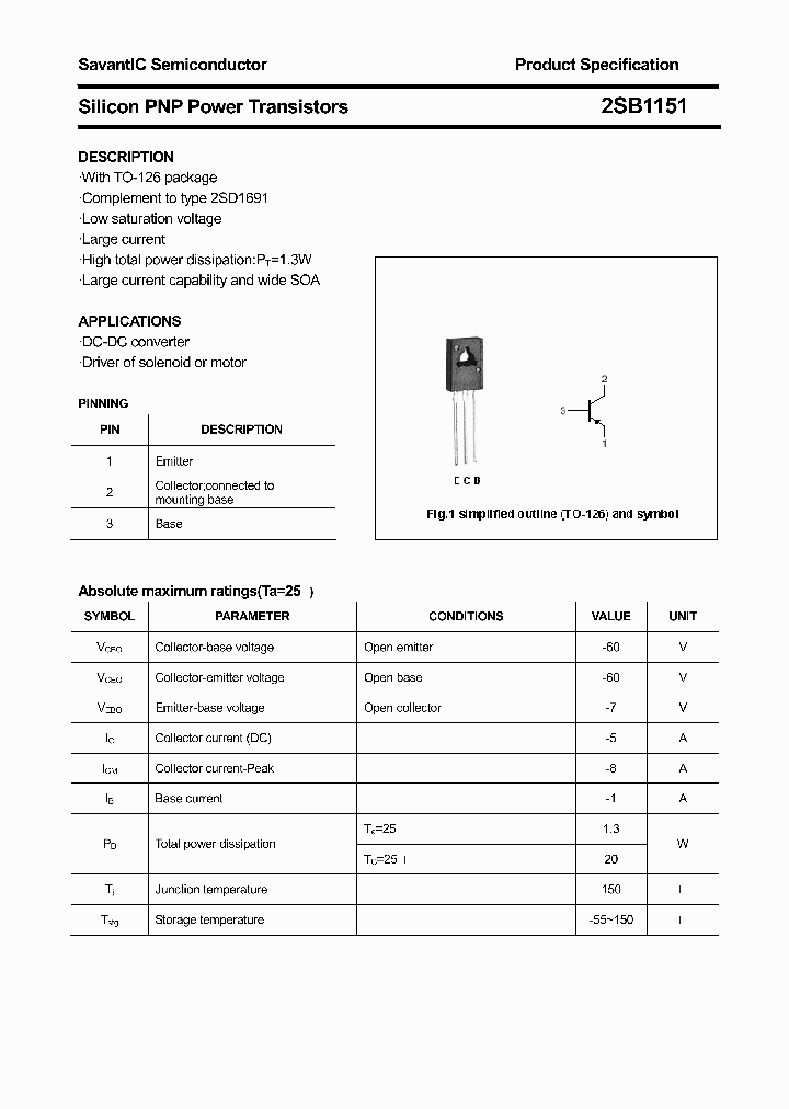 2SB1151_4387556.PDF Datasheet