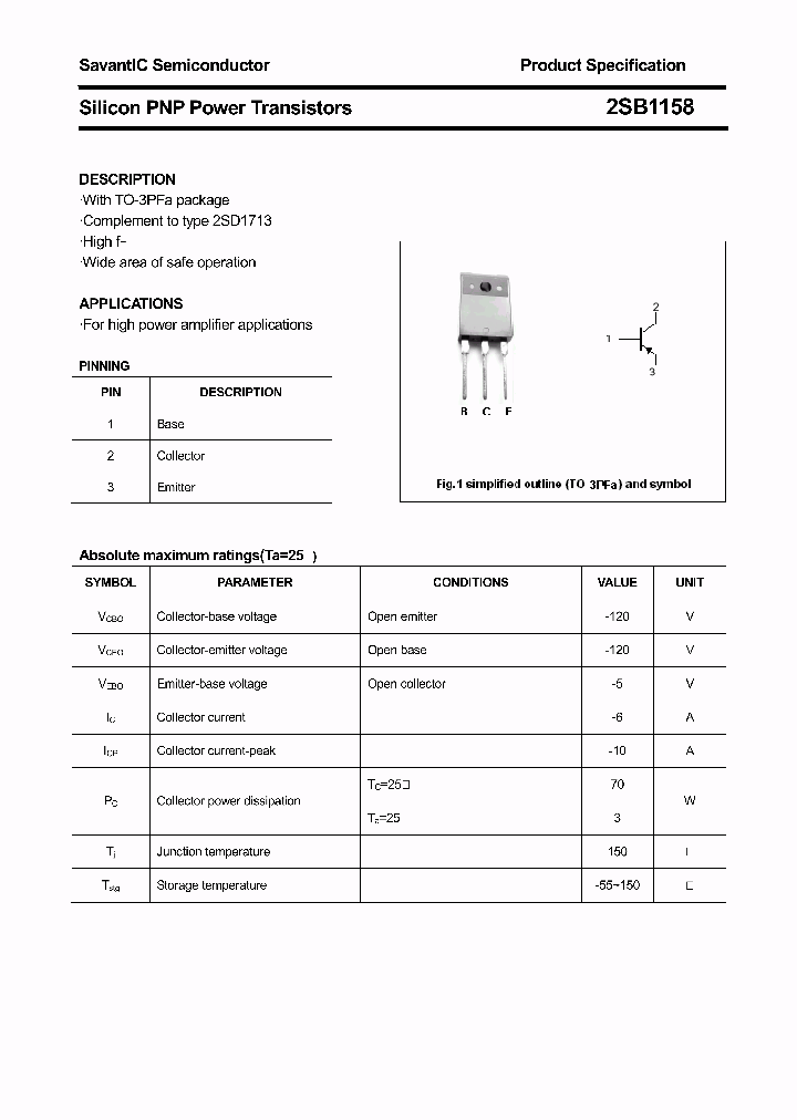 2SB1158_4387566.PDF Datasheet