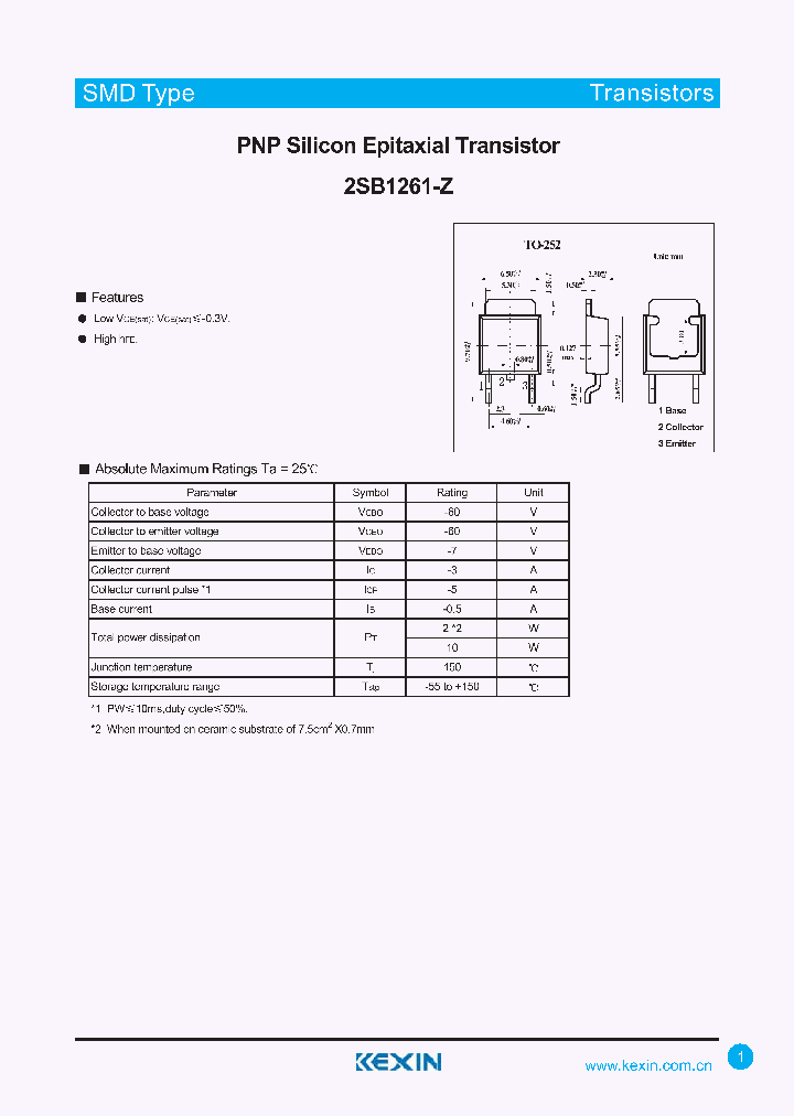 2SB1261-Z_4368501.PDF Datasheet
