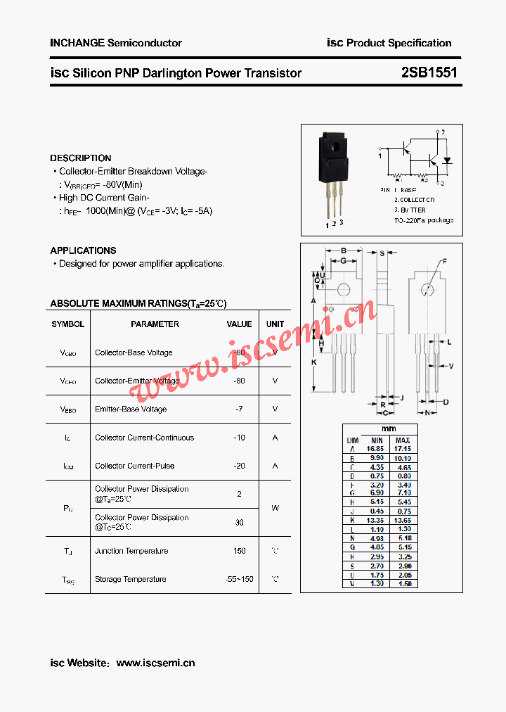 2SB1551_4507020.PDF Datasheet