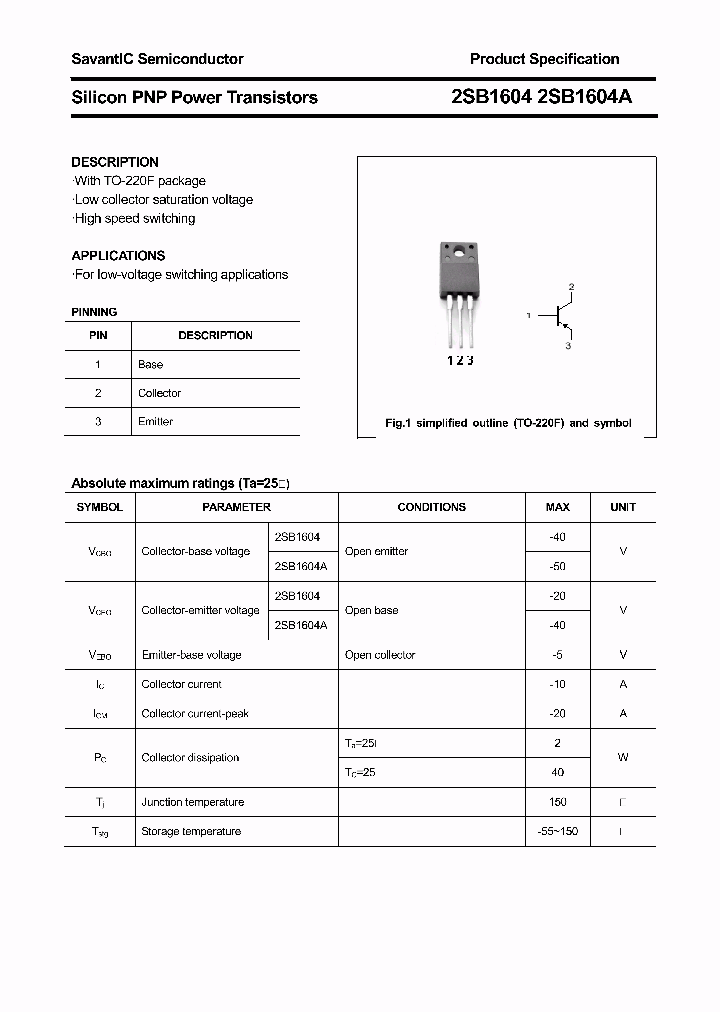 2SB1604_4695336.PDF Datasheet