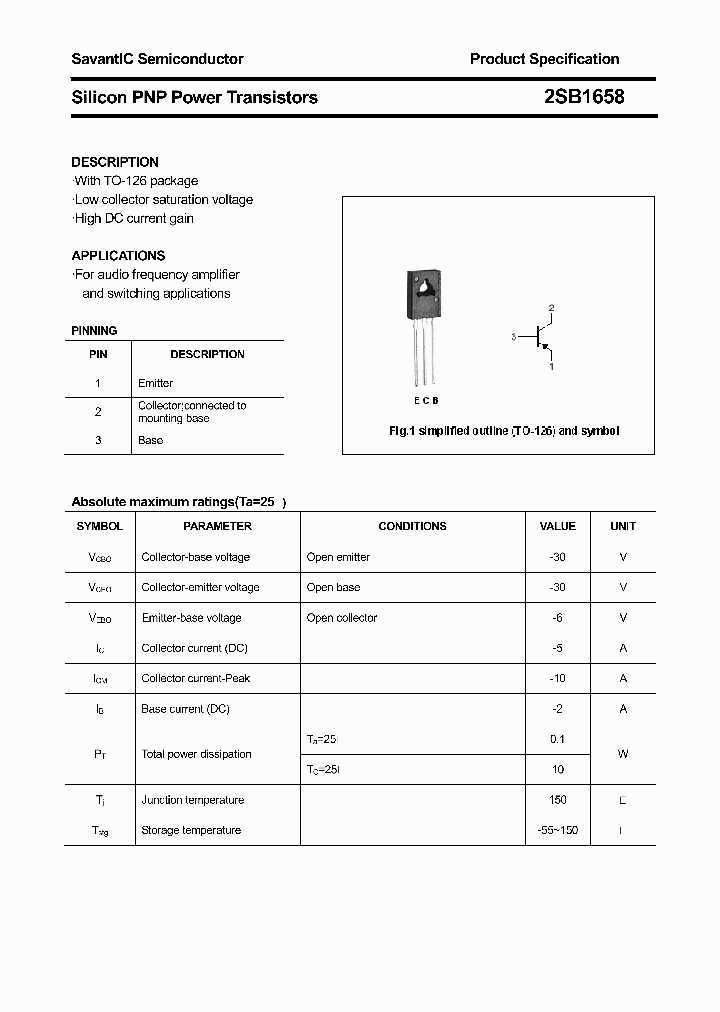 2SB1658_4406260.PDF Datasheet