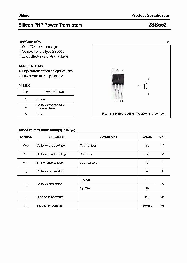 2SB553_4442414.PDF Datasheet